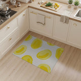 Cheerful Yellow Banana Peel Watercolor Rug