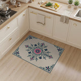 Multi-color and Patterns Ornate Pink Medallion Persian Area Rug