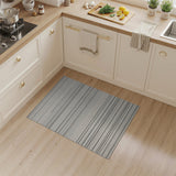 Minimalist Black White Striped Area Rug