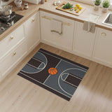 Modern Basketball Court Area Rug