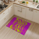 Bold Pink Yellow Zebra Stripe Area Rug