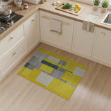 Yellow Geometric Modern Bold Yellow Geometric Abstract Area Rug