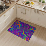 Vibrant Multi-Color Swirl Area Rug