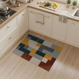 Multi-color and Patterns Bold Geometric Multi-Color Block Area Rug
