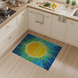 Radiant Sunburst Multi-Color Area Rug