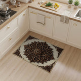 Ornate Baroque Floral Medallion Rug