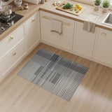 Stripe Geometric Modern Black White Geometric Stripe Area Rug