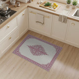 Pink Traditional Persian Elegant Pink Persian Medallion Area Rug