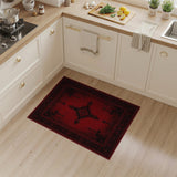 Red Heritage Tribal Red Geometric Heritage Tribal Area Rug