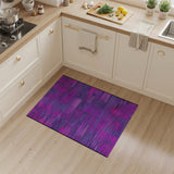 Vibrant Purple Geometric Abstract Area Rug