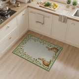 Charming Bunny Blossom Vine Area Rug