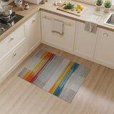 Multi-Color Jagged Stripe Geometric Area Rug