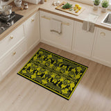 Geometric Modern Bold Yellow Geometric Abstract Area Rug