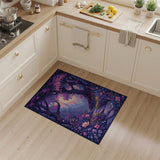 Purple Enchanted Purple Forest Path Area Rug