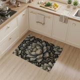 Vintage Distressed Lotus Blossom Rug