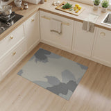 Organic Grey Abstract Area Rug