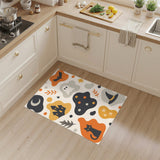 Halloween Kids Cartoon Cat Ghost Area Rug