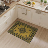Traditional Persian Ornate Gold Mandala Persian Area Rug