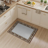 Traditional Persian Ornate Beige Floral Border Area Rug
