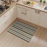 Modern Vertical Striped Beige Neutral Area Rug