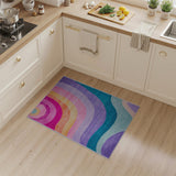 Radiant Wave Multi-Color Abstract Area Rug