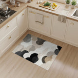 Abstract Neutral Layered Area Rug