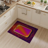 Neon Cyber Phone Glow Area Rug