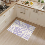 Abstract Area Purple Abstract Area Rug