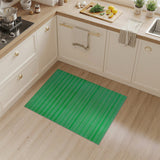 Vibrant Green White Striped Woven Area Rug