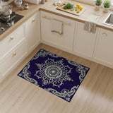 Ornate Purple Mandala Area Rug