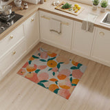 Orange Fruit Pattern Vibrant Orange Fruit Pattern Area Rug