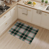 ODIKA Classic Red and Green Plaid Washable Area Rug - Low Pile, Non-Slip, Pet & Kid Friendly