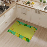 Vibrant Lemon Slice Fruit Pattern Area Rug