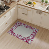 Red Ornate Red Persian Border Rug