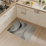 Abstract Area Grey Abstract Wave Area Rug