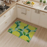 Multi-color and Patterns Lemon Slice Fruit Pattern Area Rug
