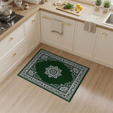 Emerald Green Lotus Medallion Persian Rug