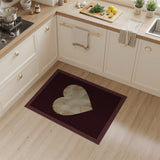 Distressed Vintage Heart Area Rug