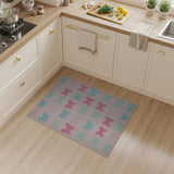 Playful Pastel Bow Kids Area Rug