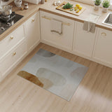 Beige and Neutral Organic Abstract Beige Neutral Area Rug