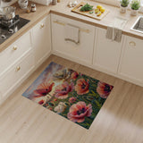 Sunset Poppy Field Area Rug