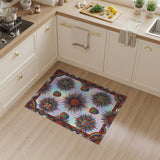 Rainbow Mask Sunburst Area Rug