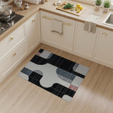 Geometric Modern Multi-color and Patterns Modern Geometric Abstract Area Rug