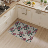 Pink Vintage Pink Floral Pattern Area Rug
