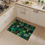 Emerald Forest Mosaic Geometric Area Rug