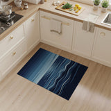 Serene Blue Ocean Waves Gradient Area Rug