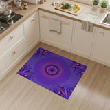 Purple Radiant Mandala Area Rug