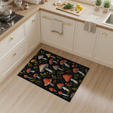 Multi-color and Patterns Whimsical Mushroom Forest Area Rug