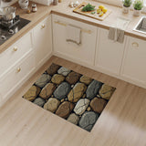 Rustic Stone Wall Area Rug