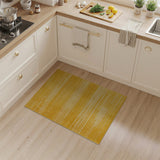 Yellow Horizontal Striped Area Rug
